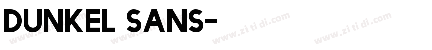 dunkel sans字体转换